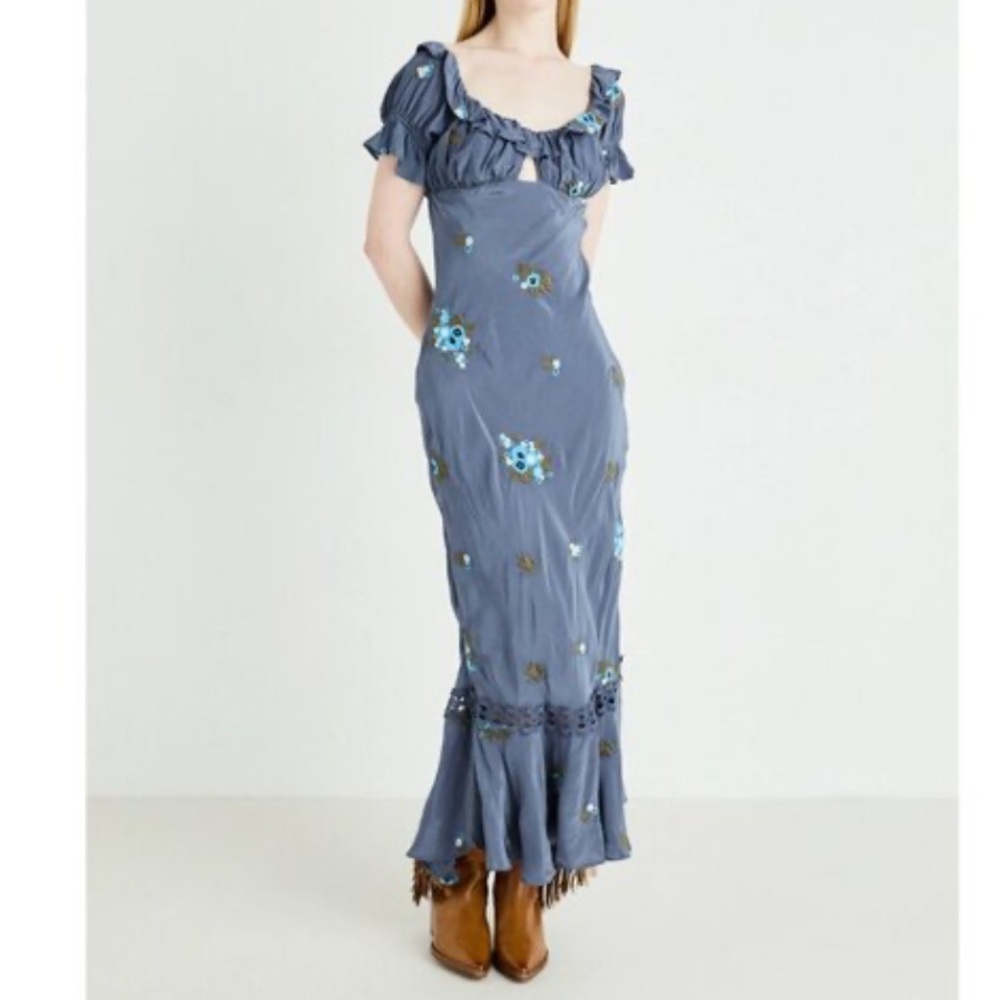 NWOT FP Floral Maxi Dress , size 4